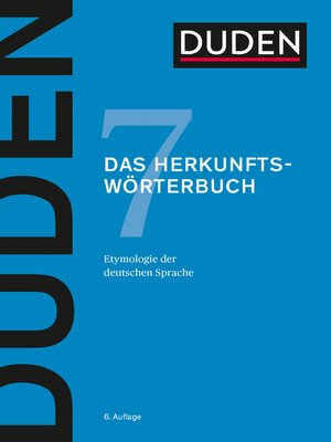 cover image of Duden – Das Herkunftswörterbuch